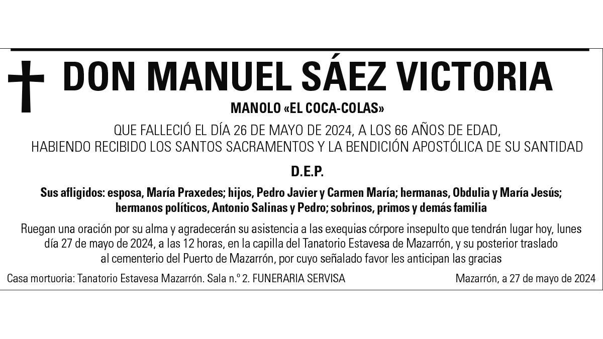 D. Manuel Sáez Victoria