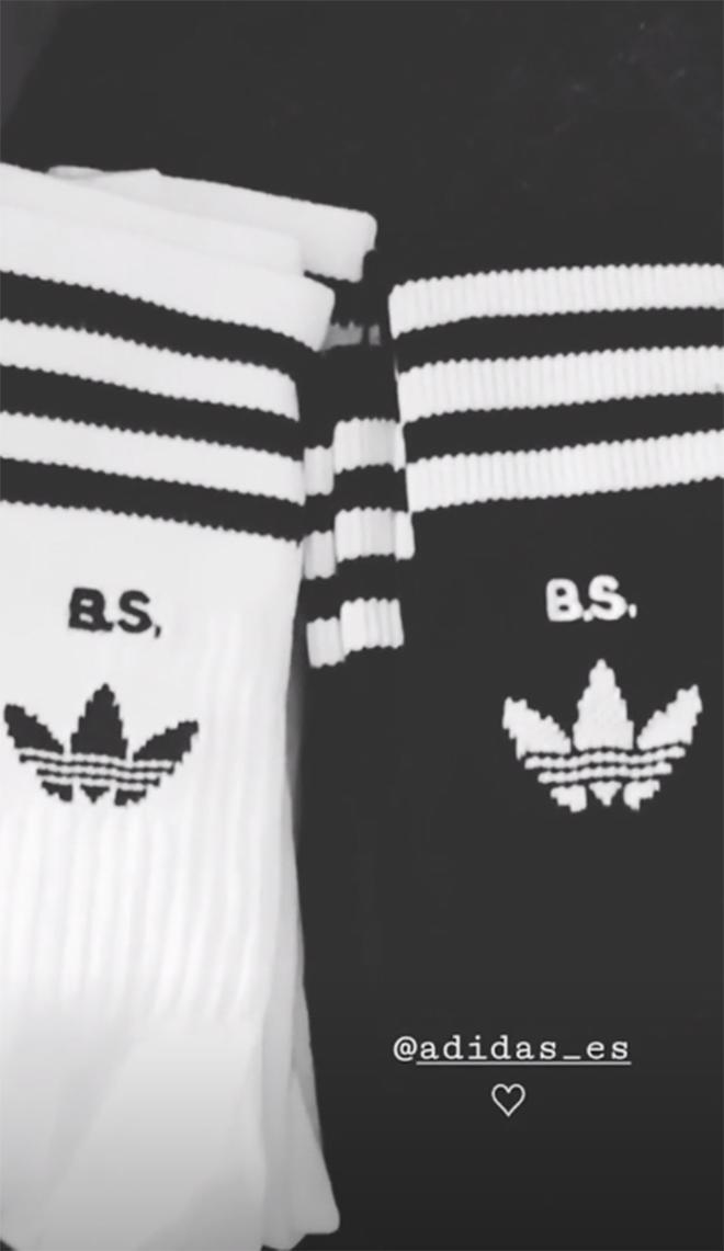 Calcetines personalizados de Adidas de Blanca Suárez