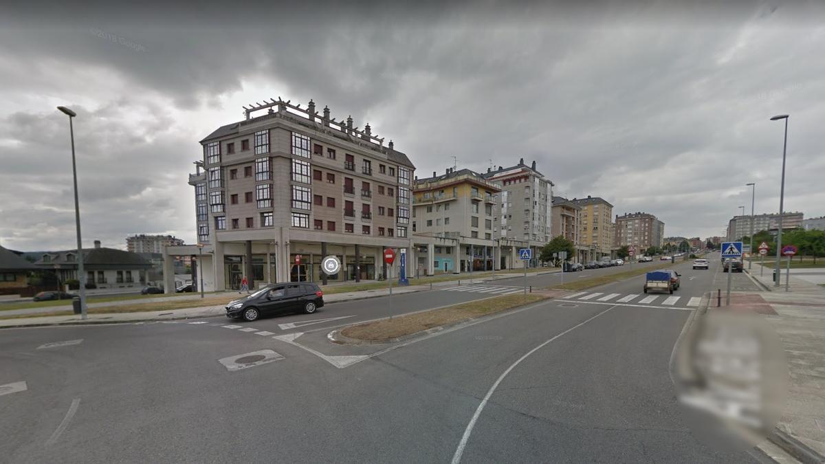 Vista de la Avenida de Madrid en Lugo.