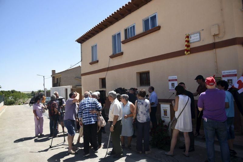 Magallón rinde homenaje a Elisa Garrido, miembro de la Resistencia