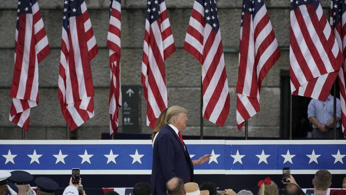 Trump, en la celebración del pasado 4 de julio.