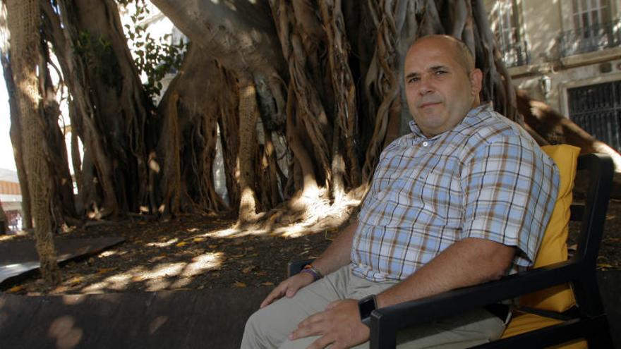 Ricardo Ibáñez Pérez, en la Plaza de San Francisco.