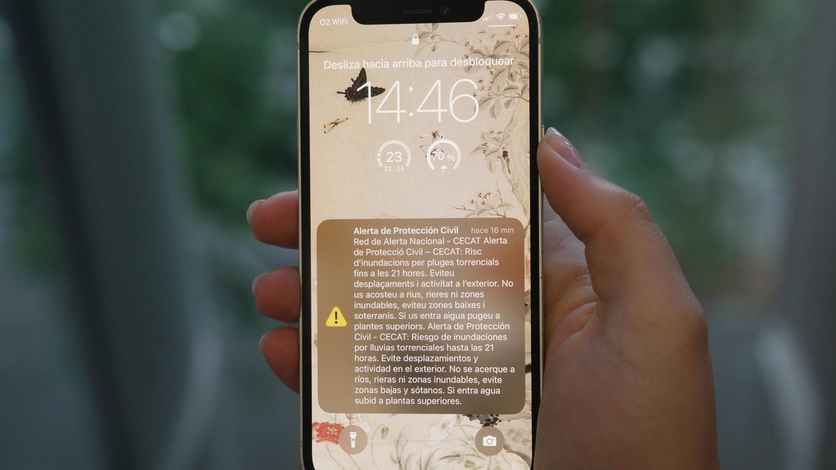 La alerta de Protección Civil que ha llegado a los dispositivos móviles en Catalunya