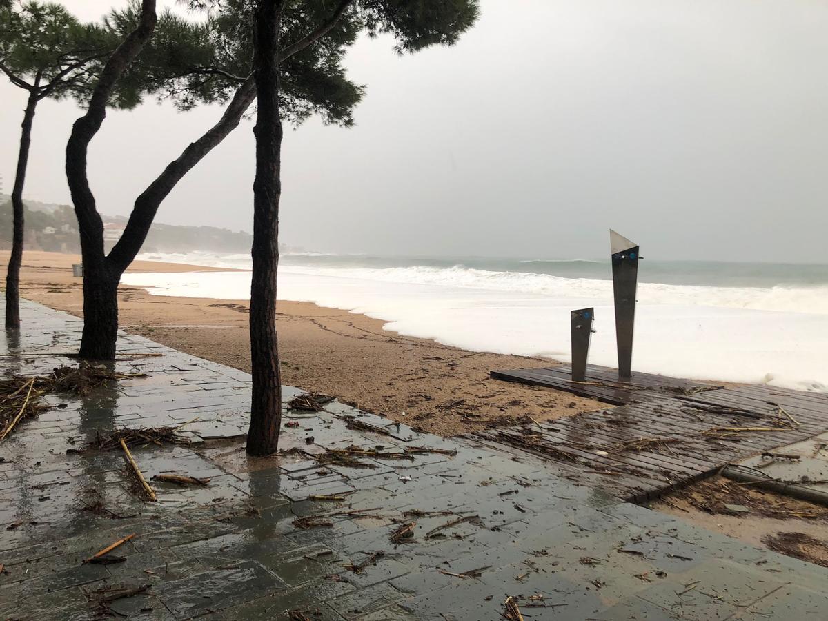 Una imatge d'arxiu de Platja d'Aro, la població de la Costa Brava més afectada pel Glòria.