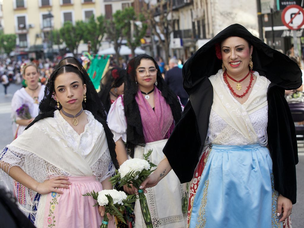 Ofrenda de flores a la Virgen de la Fuensanta en Murcia