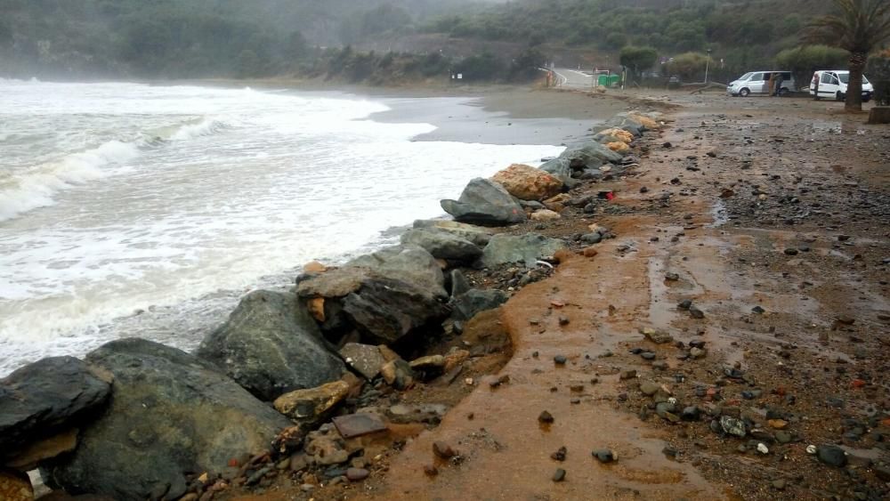 Llevantada a la costa de l'Alt Empordà 1-M