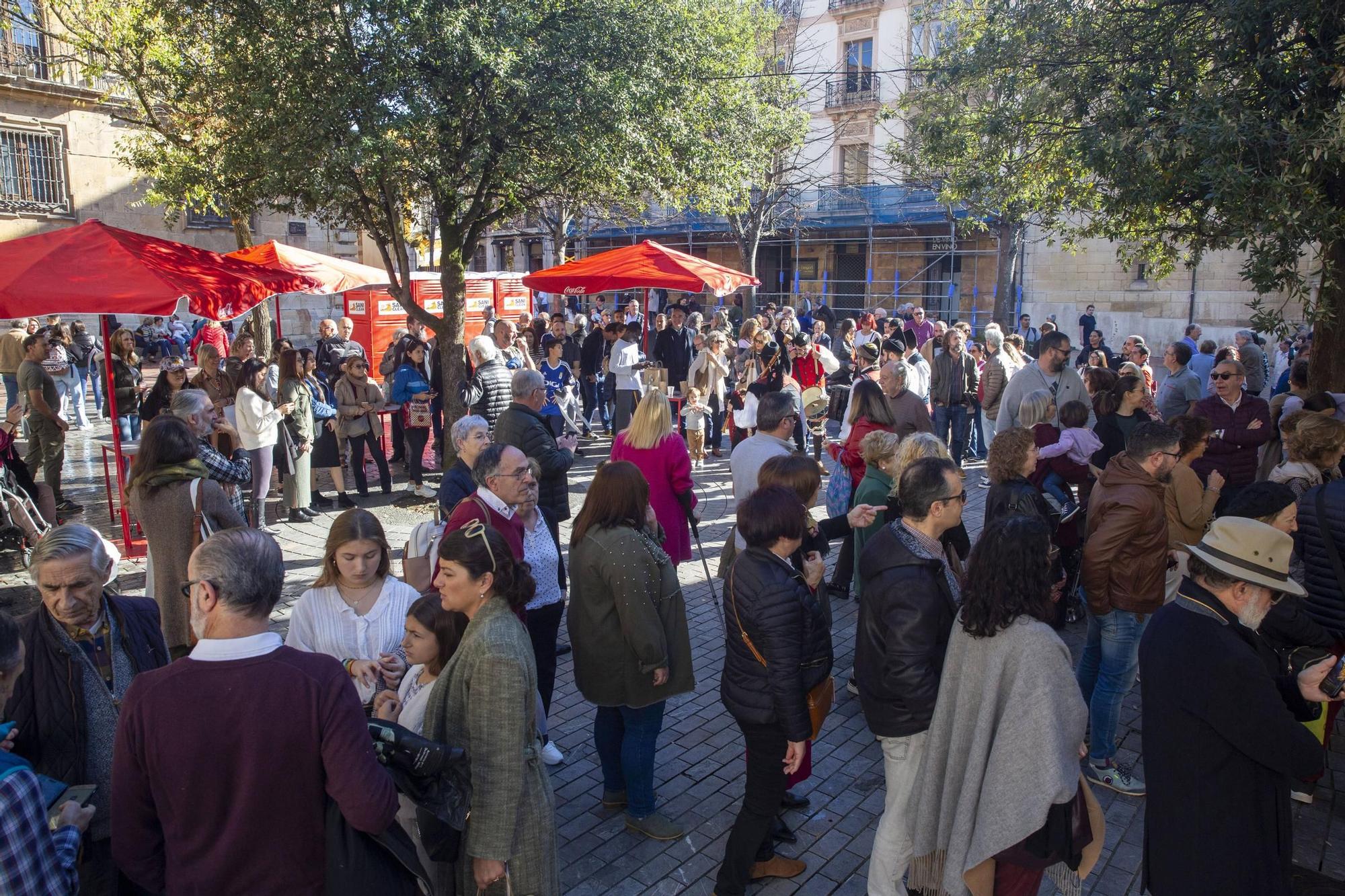 La Sociedad Protectora de la Balesquida celebra su tradicional amagüestu en Porlier (Oviedo)