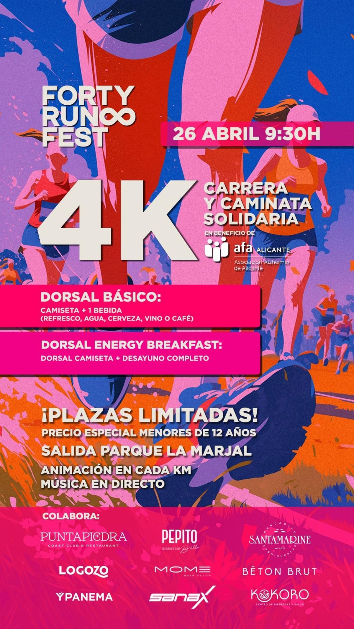 Cartel de la carrera solidaria.