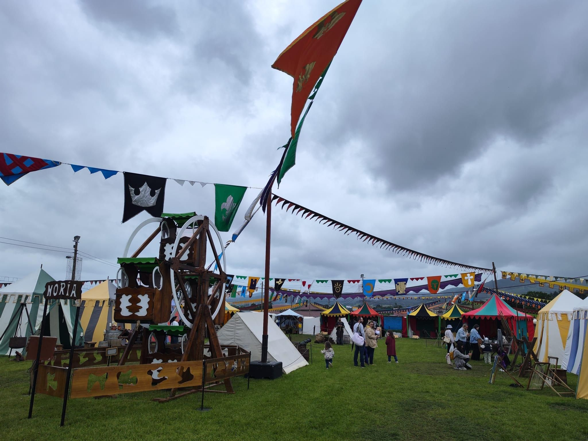 Todo listo para la gran cena y torneo medieval de Llanera