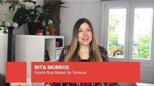 Rita Morros, de la Escola Abat Marcet, en ’Objectiu 2030’, del Super 3.