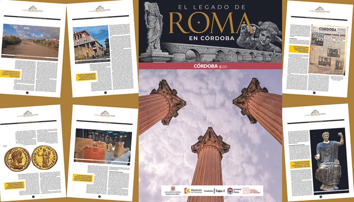 Portada y páginas interiores del libro 'El legado de Roma en Córdoba', realizado por Diario CÓRDOBA.