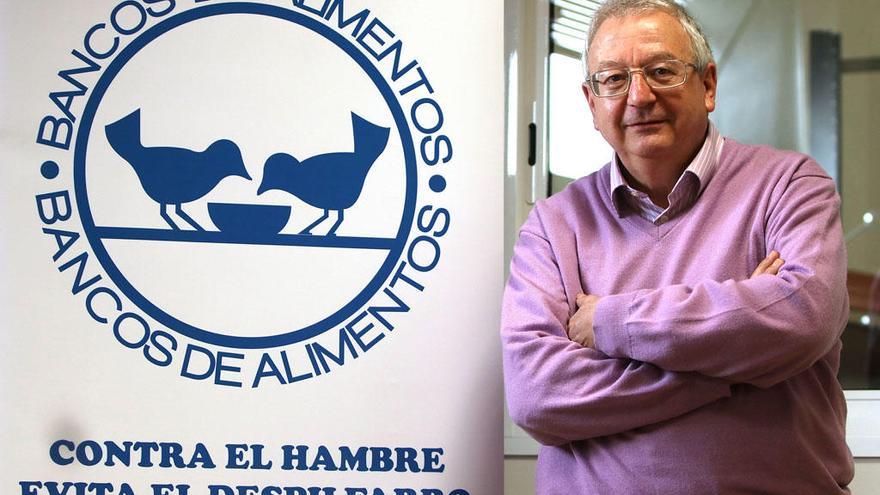 Joaquín Jiménez, presidente de Bancosol, en la sede de la entidad.