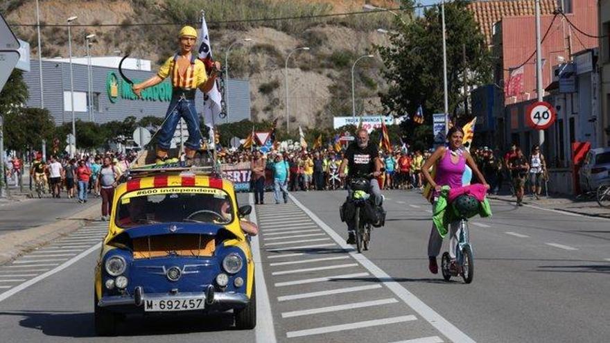 Las &#039;marchas por la libertad&#039; confluyen hoy en Barcelona