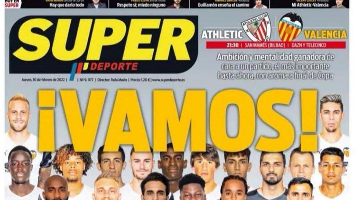 Portada de SUPER de este jueves.