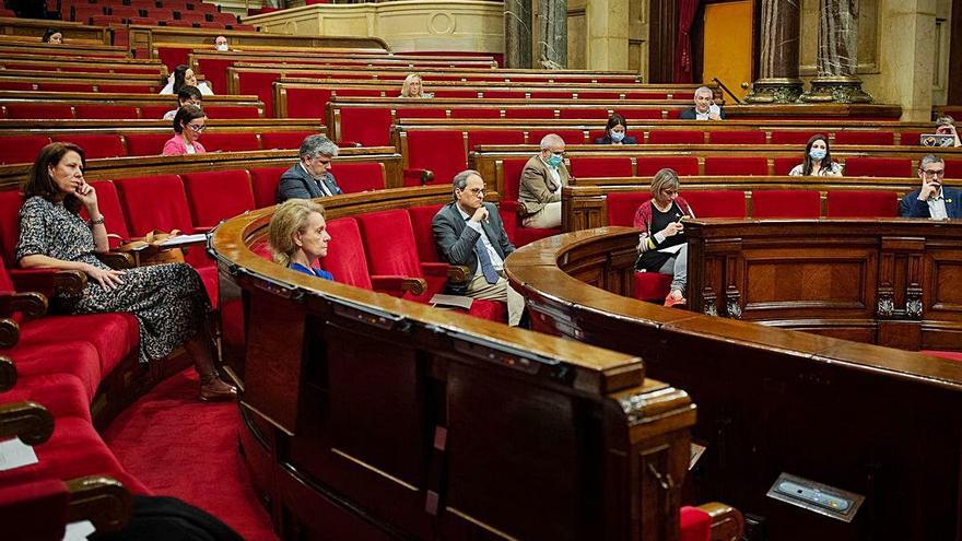 El ple d&#039;ahir del Parlament.