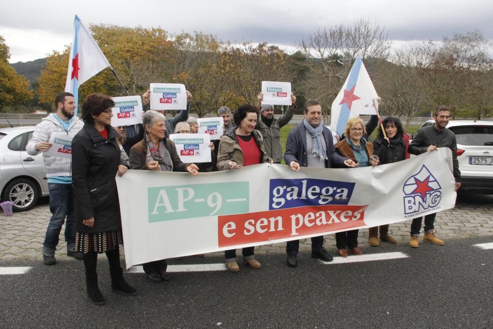 El BNG colapsa el peaje entre Pontevedra y Vigo