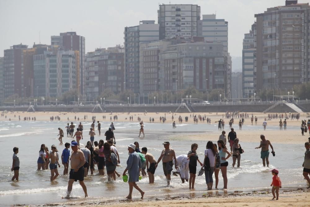 Jornada de calor en Gijón