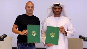 Spanish soccer player Andres Iniesta joins Emirates Club
