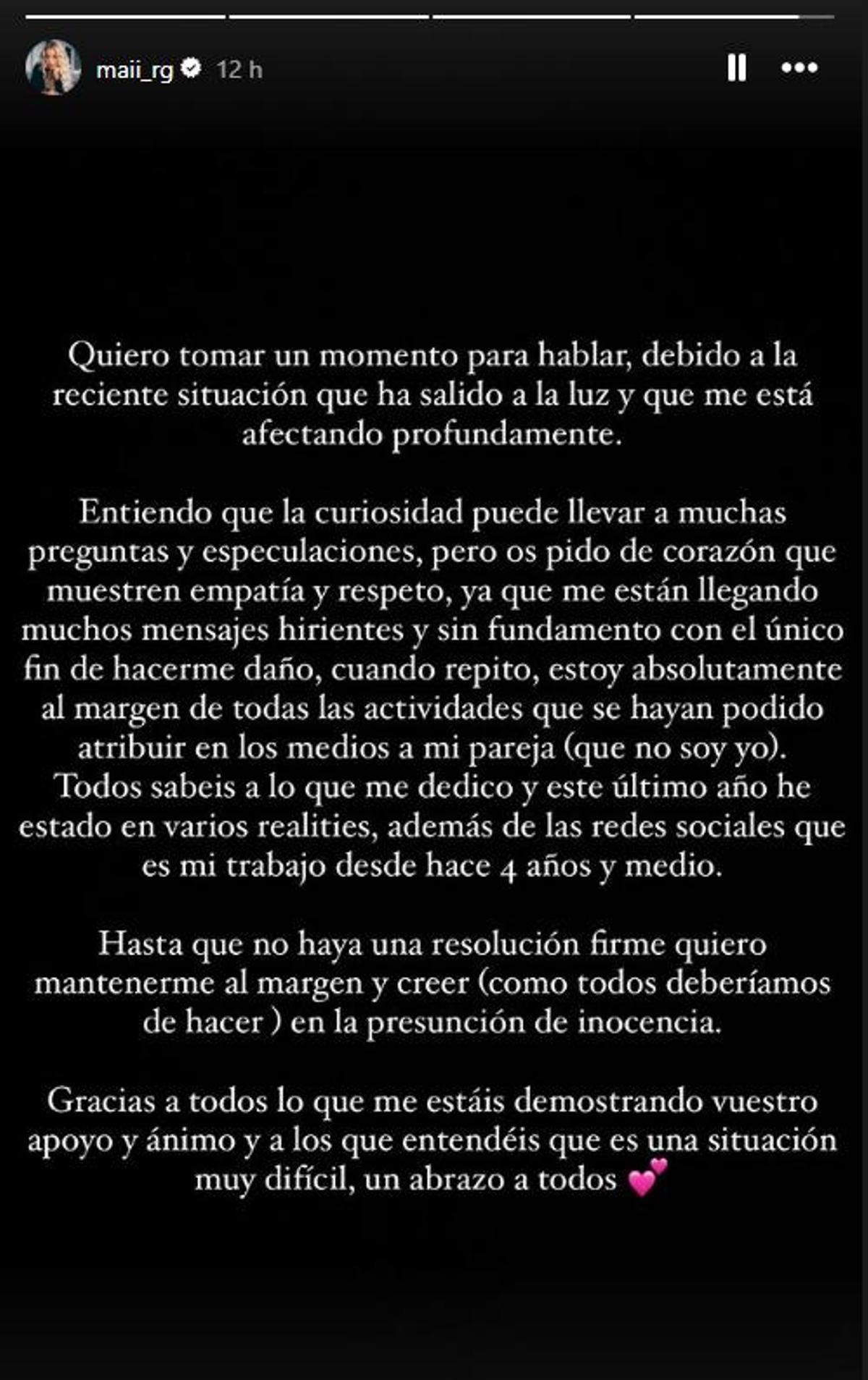 Comunicado de Mayka