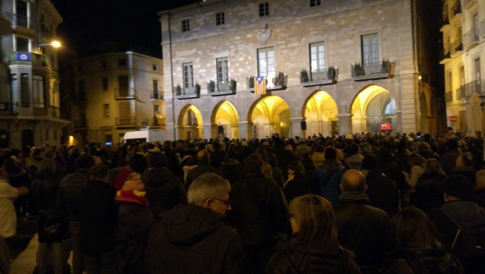 Concentració a Manresa contra l'empresonament de Junqueras, Forn i els Jordis