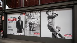 Entrada a la exposición dedicada al centenario de Fellini.