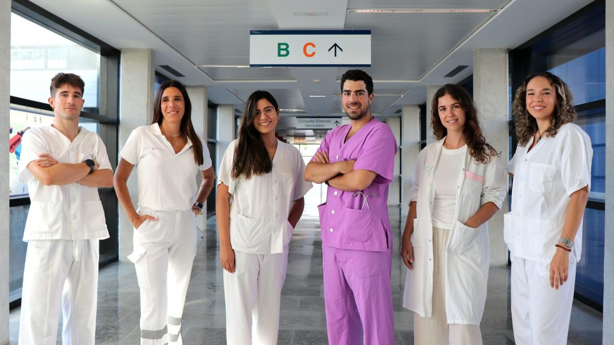 De izquierda a derecha, Javier Perales, Macarena Fernández, Karen Montilla, Jaime Adán, Ester Bofill, Ana Blanco.