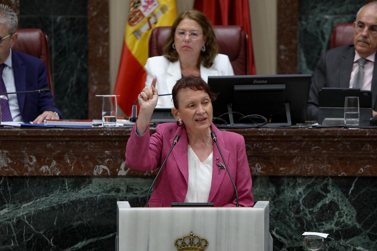 María Marín, este jueves en la Asamblea.