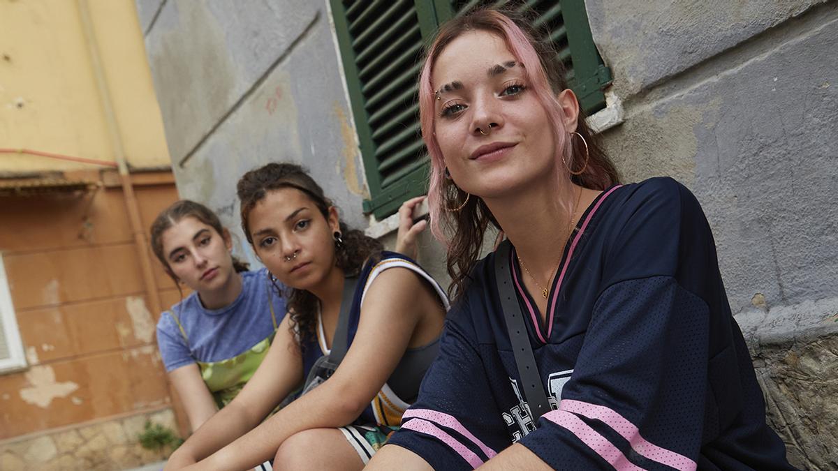 Imagen del rodaje de 'Las chicas de la estación' en Palma.