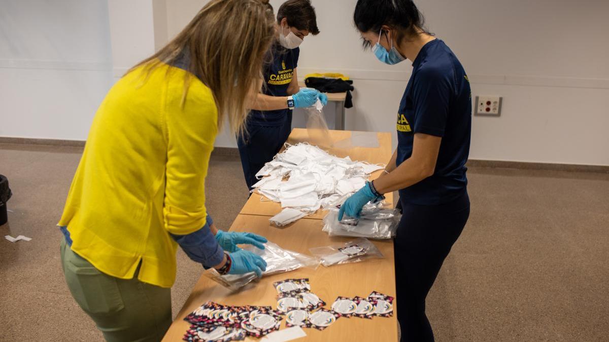 El Ayuntamiento de Caravaca  reparte 3.000 mascarillas para los niños menores de 14 años