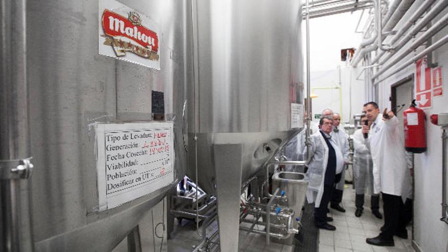 Instalaciones del centro de producción de Mahou San Miguel en el municipio tinerfeño de Candelaria.