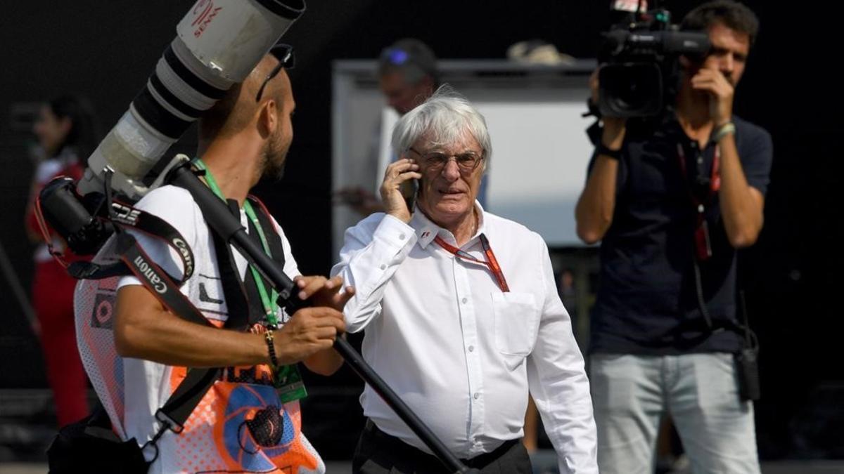 Bernie Ecclestone, en Monza hace unos días.