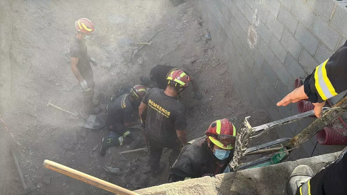 Muere un trabajador de 30 años en Alcobendas (Madrid) tras ser sepulado por un muro
