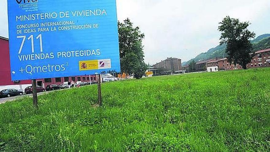 Entorno de la Mayacina, en Mieres, donde la constructora Oteypsa planea desarrollar sus viviendas.