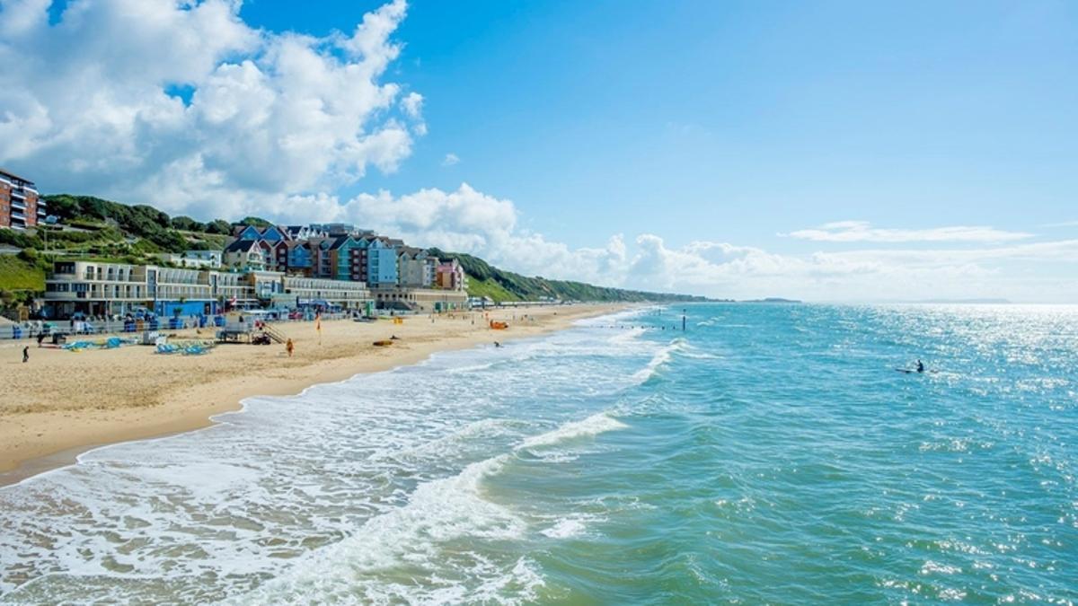 Una de las playas de Bournemouth.