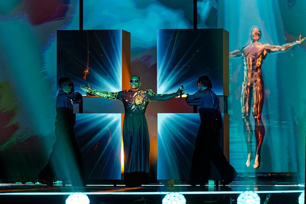 Unas imágenes de Tvorchi, de Ucrania, en la 2ª semifinal de Eurovisión 2023