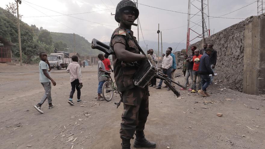 Imagen de archivo de un soldado de RDC.