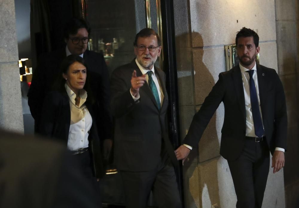 Rajoy, reunido siete horas en un restaurante