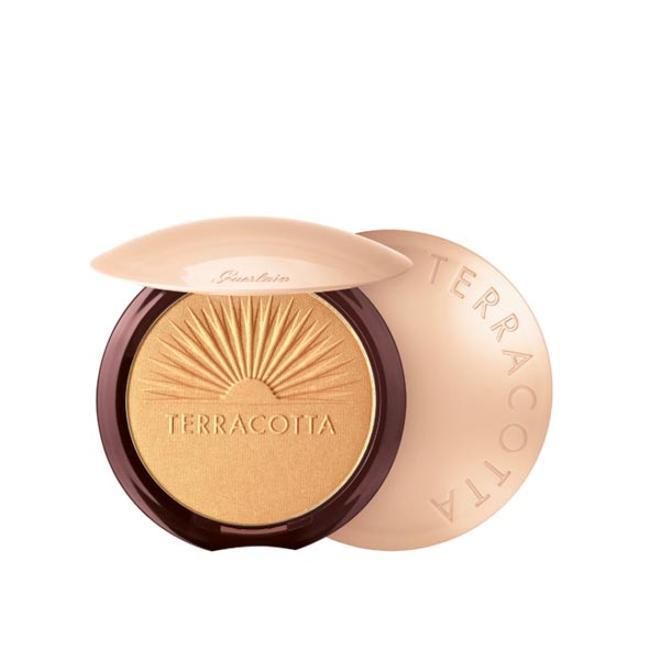 Polvos iluminadores dorados Terracota summer Glow, Guerlain