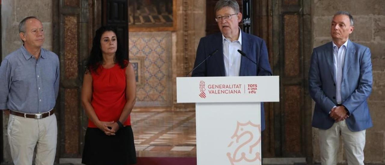 Ismael Sáez, Ana García Alcolea, Ximo Puig y Salvador Navarro