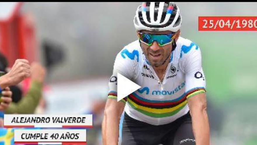 Alejandro Valverde cumple 40 años