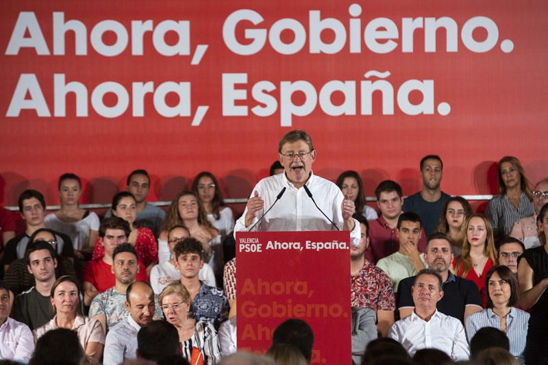 Mitin de Pedro Sánchez en València