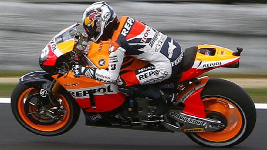 Dani Pedrosa en los entrenamientos del GP de Australia