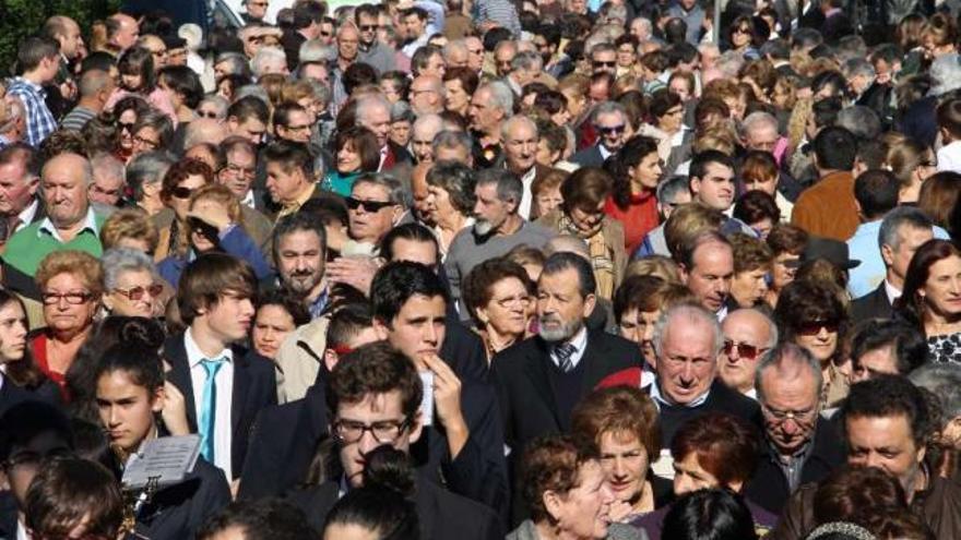 Cientos de personas acudieron a diario a celebrar San Martiño en Moaña. // Santos Álvarez