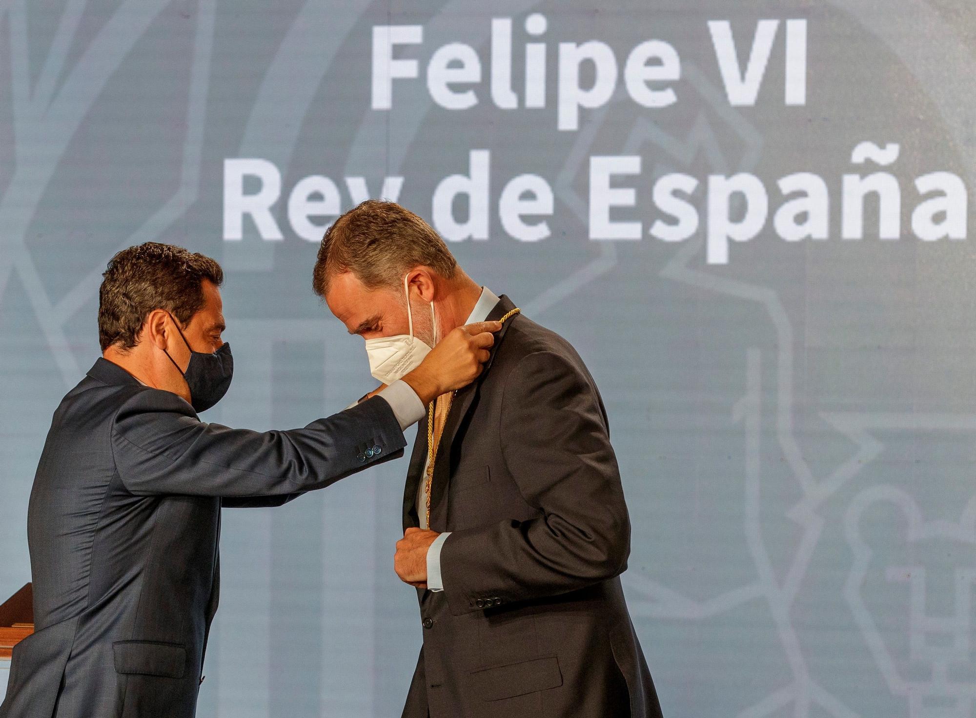 El Rey Felipe VI recibe en Sevilla la Medalla de Honor de Andalucía