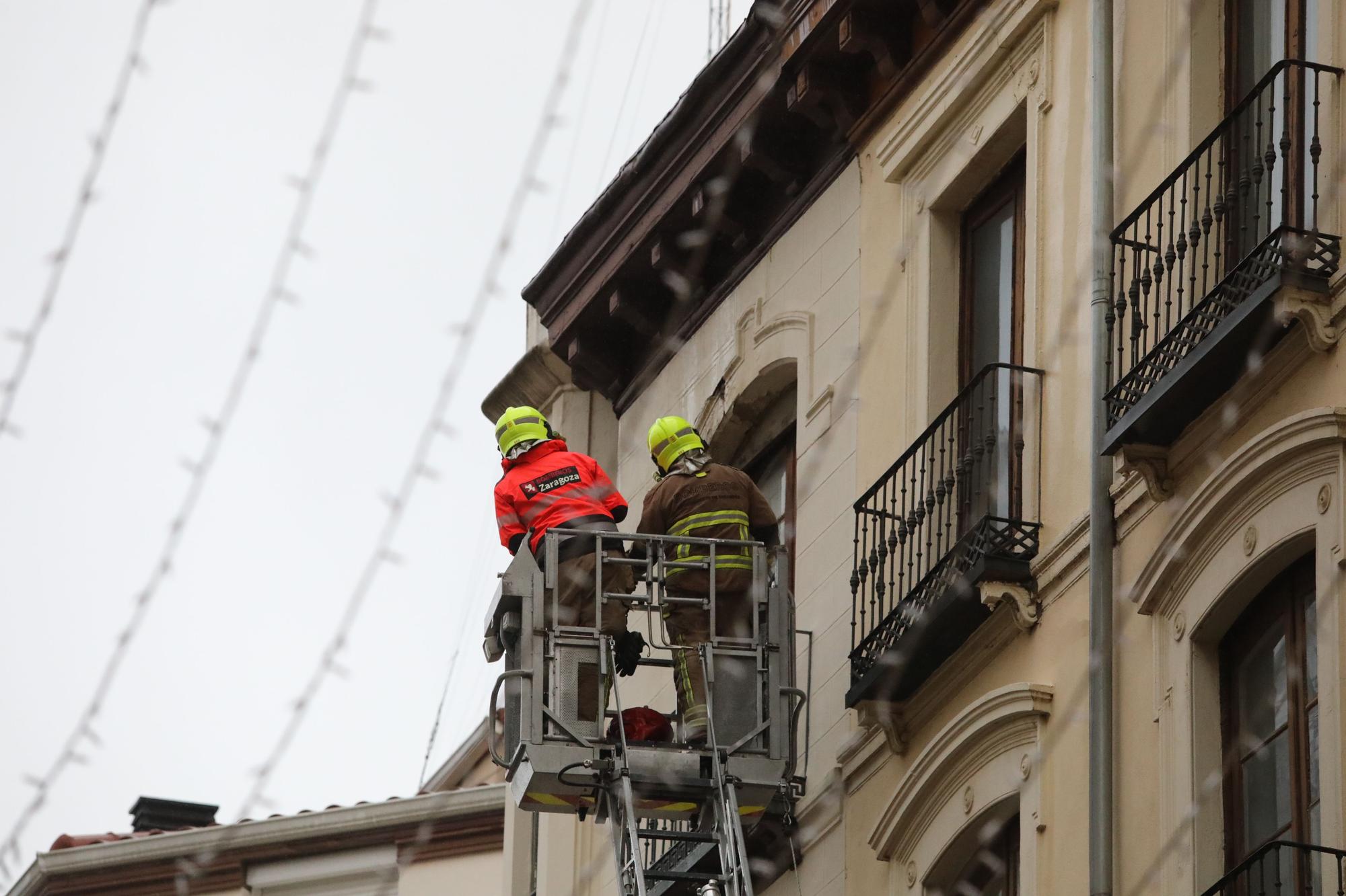 Día de lluvia persistente en Zaragoza