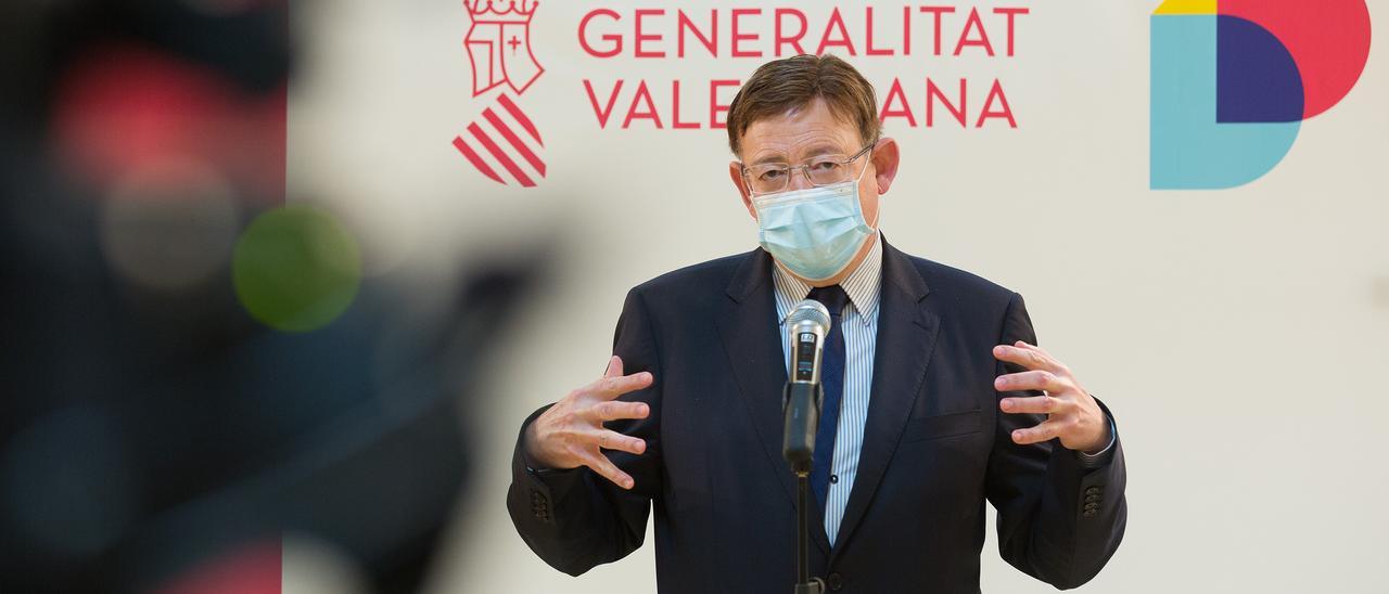 El presidente de la Generalitat, Ximo Puig, durante una visita a Alicante.