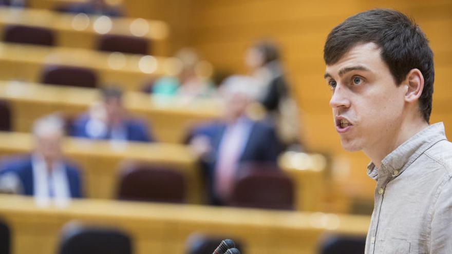 Martínez, en el Senado.