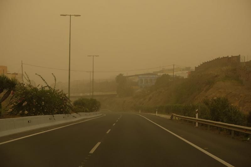 La Aldea - Agaete- Las Palmas de GC:. Incendio Tasarte y calima  | 23/02/2020 | Fotógrafo: José Carlos Guerra