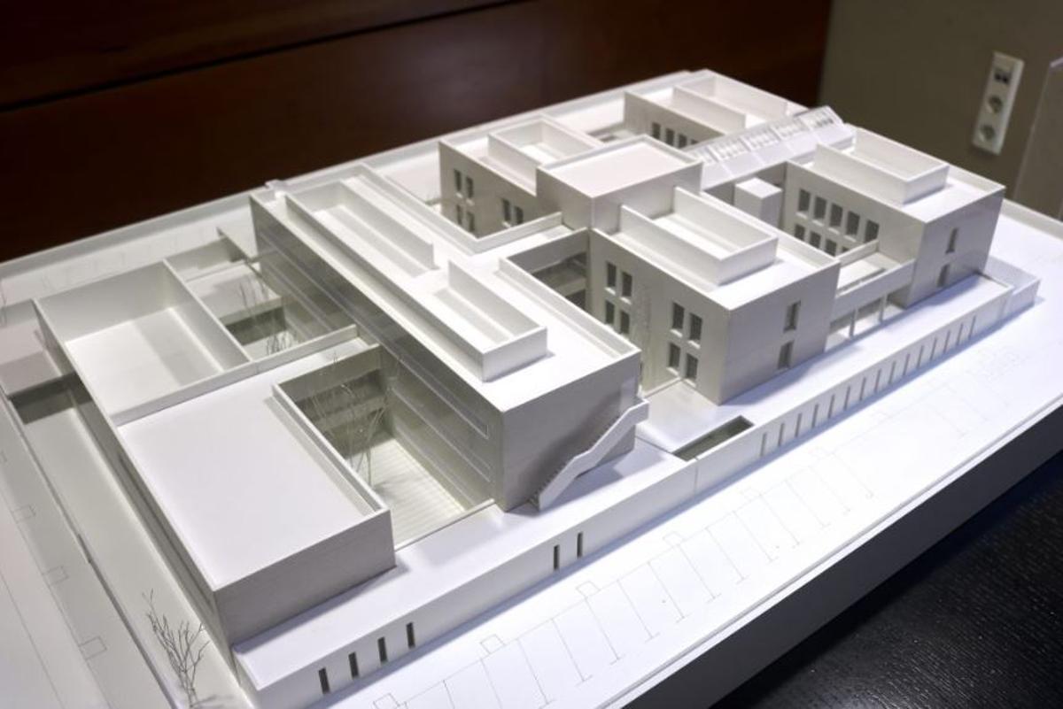 Maqueta del reformaod centor de salud de Catarroja.