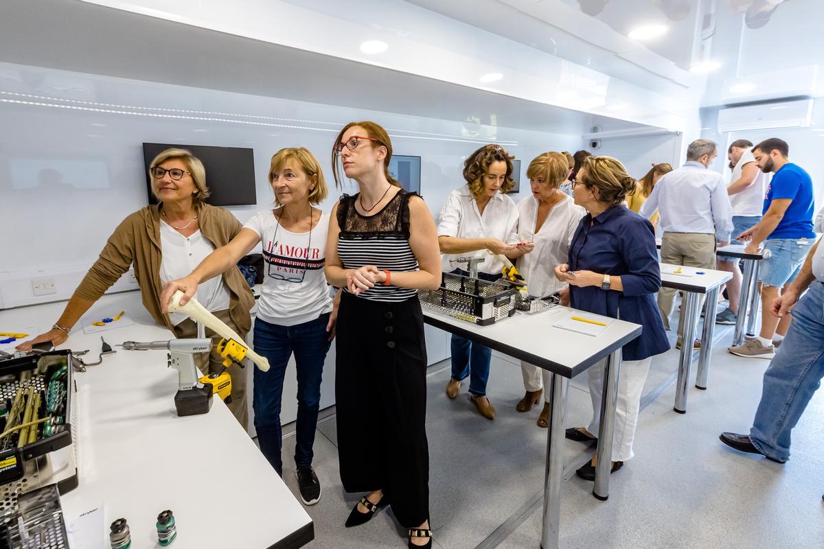 Asistentes a la formación en el Hospital de Sant Joan